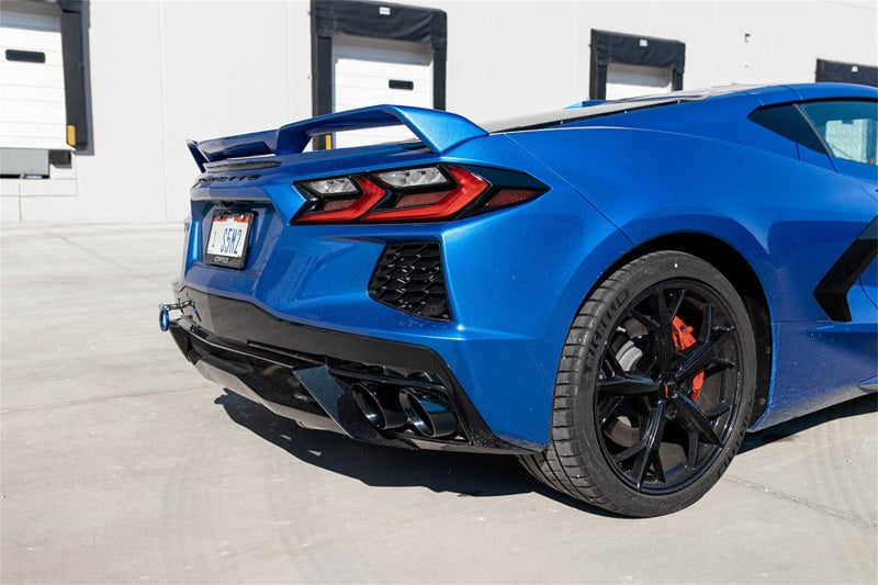 Corsa 20-24 Corvette C8 3in Valved Cat-Back 4.5in Blk Quad Tips Fits Factory Perf Exhaust DeletesAFM - Racecraft Industries