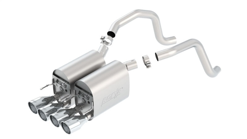 Borla 05-08 Corvette Coupe/Conv 6.0L/6.2L 8cyl 6spd RWD Touring SS Exhaust (rear section only) - Racecraft Industries