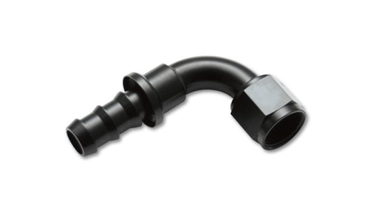Vibrant -10AN Push-On 90 Deg Hose End Fitting - Aluminum - Racecraft Industries