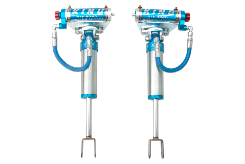 King Shocks 2011+ Chevrolet Silverado 2500/3500/HD Front 2.5 Dia Remote Res Shock w/Adjuster (Pair) - Racecraft Industries