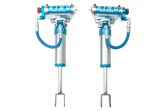 King Shocks 2011+ Chevrolet Silverado 2500/3500/HD Front 2.5 Dia Remote Res Shock w/Adjuster (Pair) - Racecraft Industries