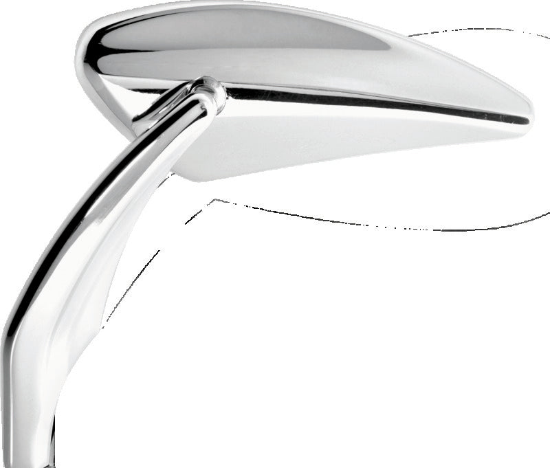 Performance Machine Mirror Assy Left Torque - Chrome - Racecraft Industries