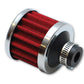 Vibrant Crankcase Breather Filter w/ Chrome Cap 2 1/8in 55mm Cone ODx2 5/8in 68mm Tallx3/8in 9mm ID - Racecraft Industries