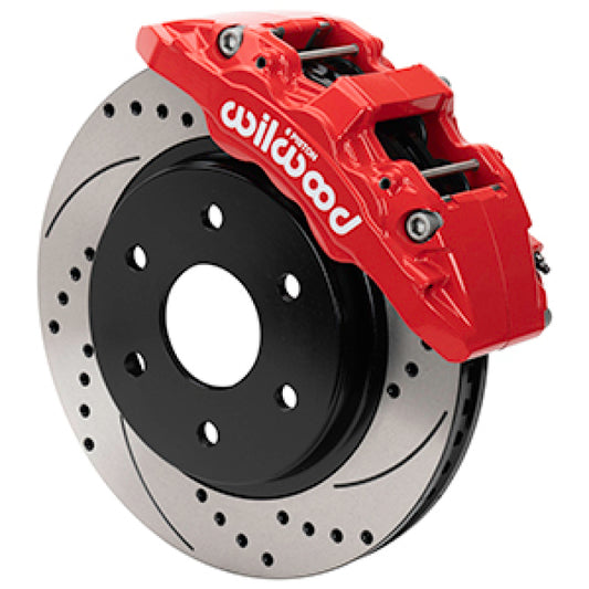 Wilwood 10-14 Ford F-150 Raptor Aero6-DM Front Brake Kit - D&S - Red - Racecraft Industries