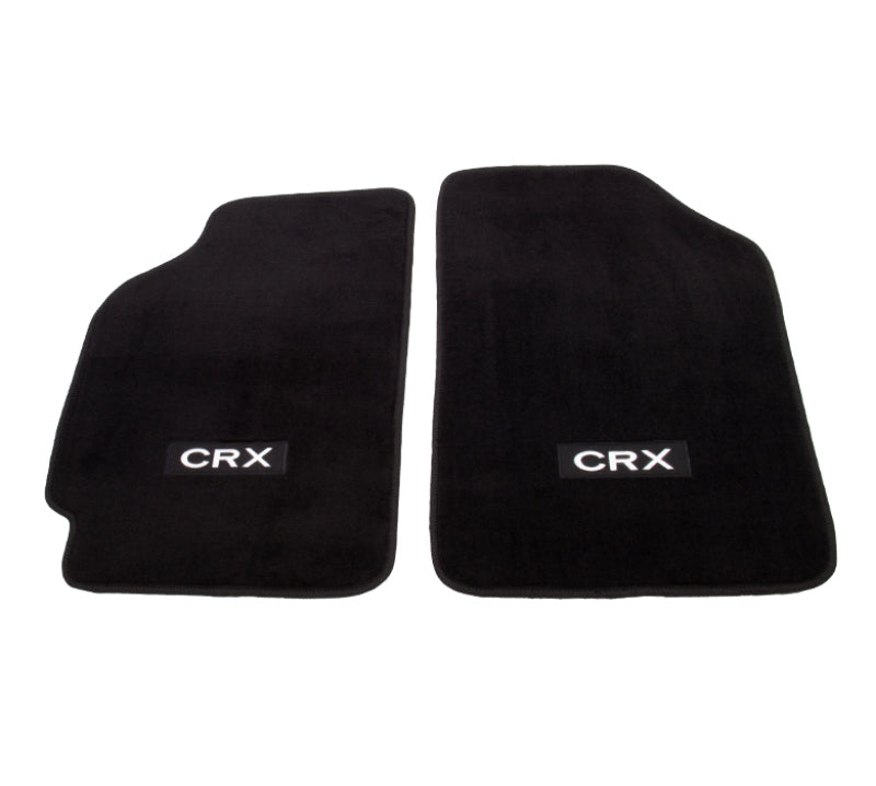 NRG Floor Mats - 88-91 Honda Civic (CRX Logo) - 2pc. - Racecraft Industries