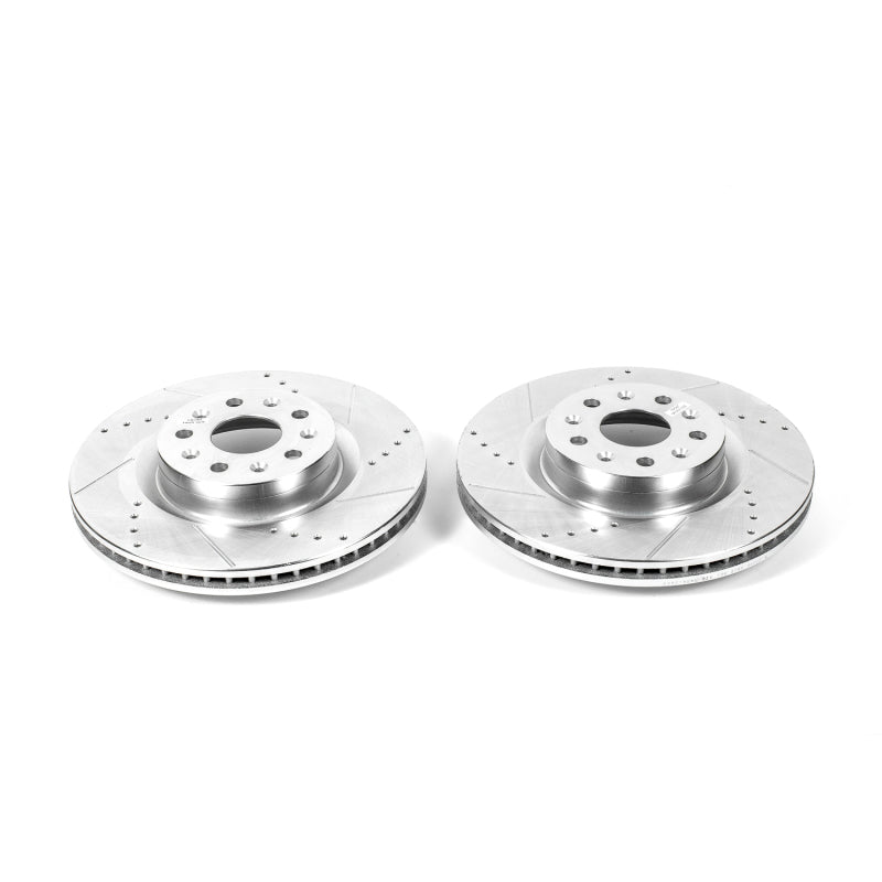 Power Stop 16-19 Cadillac CT6 Front Evolution Drilled & Slotted Rotors - Pair - Racecraft Industries