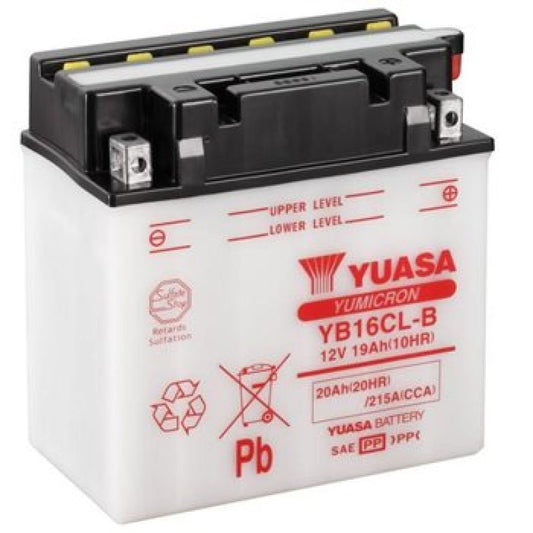 Yuasa YB16CL-B Yumicron 12-Volt Battery - Racecraft Industries