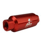 Aeromotive In-Line Filter - AN-10 size - 40 Micron SS Element - Red Anodize Finish - Racecraft Industries