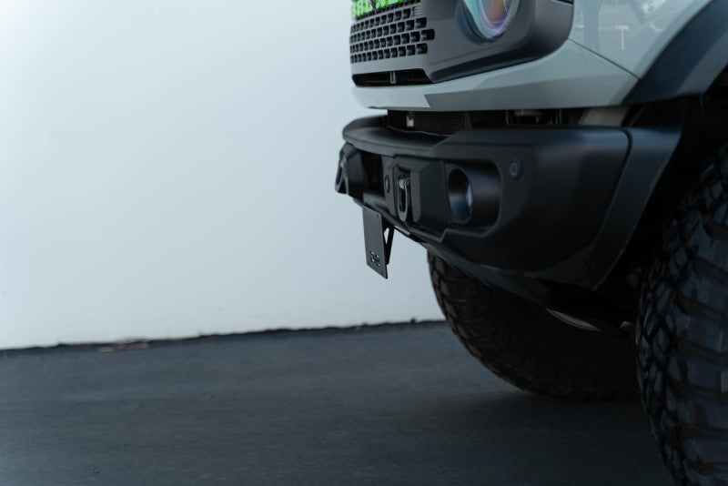 DV8 Offroad 21-23 Ford Bronco Capable Bumper Front License Plate Mount - Racecraft Industries