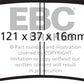 EBC 03-04 Cadillac XLR 4.6 Redstuff Rear Brake Pads - Racecraft Industries