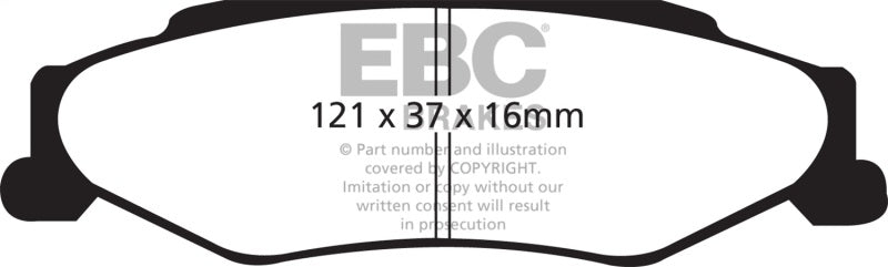 EBC 03-04 Cadillac XLR 4.6 Redstuff Rear Brake Pads - Racecraft Industries