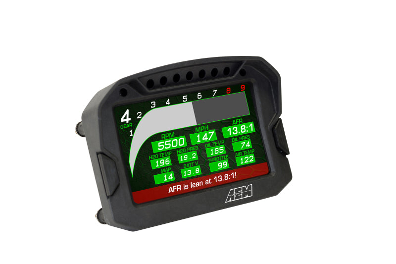 AEM CD-5LG Carbon Logging Digital Dash Display w/ Internal 10Hz GPS & Antenna - Racecraft Industries