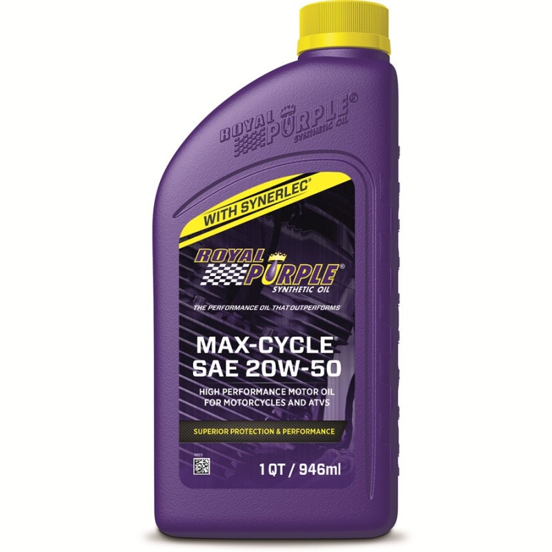 Royal Purple Max-Cycle Synthetic 20W-50 Motorcycle Oil - 1 Quart - Racecraft Industries