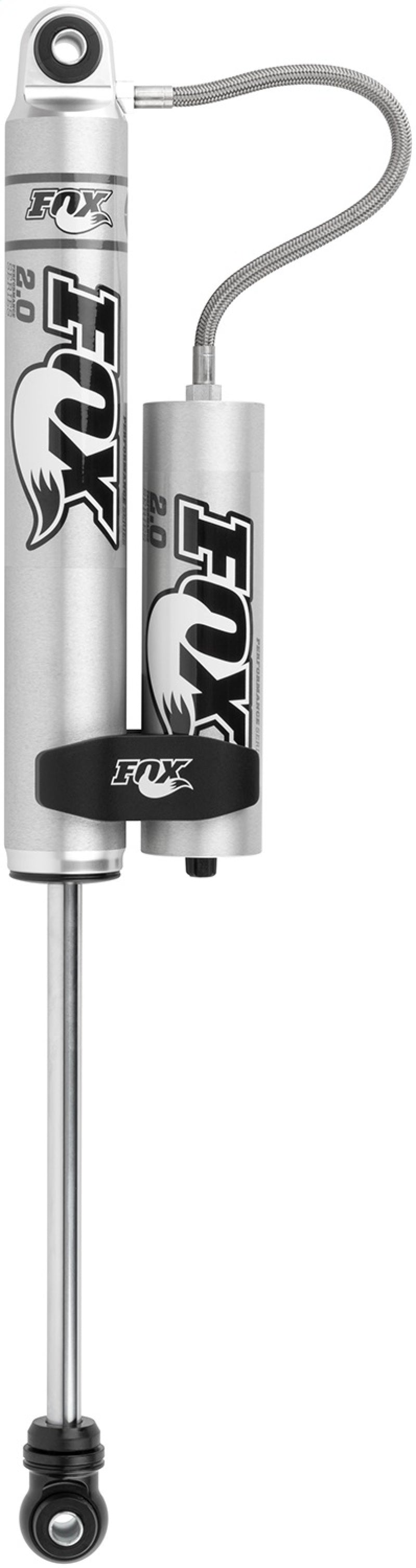 Fox 2.0 Performance Series 10.1in. Smooth Body R/R Shock Aluminum / Std Travel / Eyelet Ends - Black - Racecraft Industries