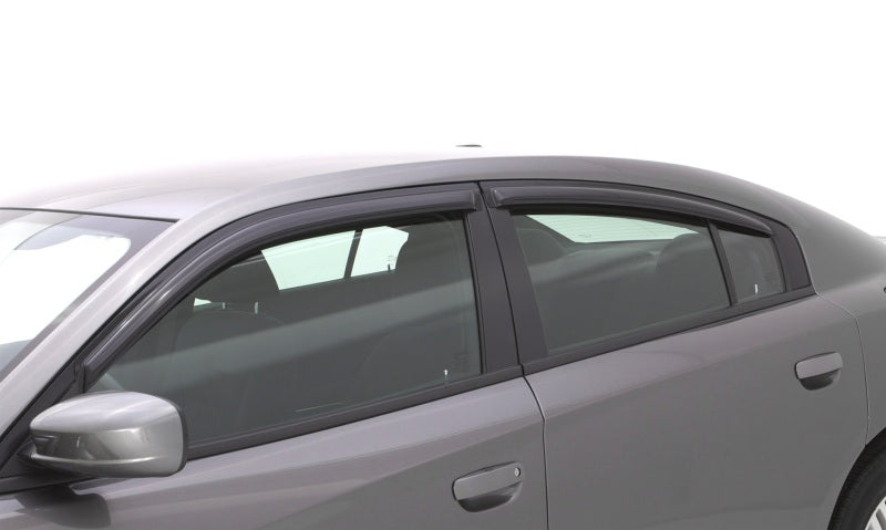 AVS 11-18 Dodge Charger Ventvisor Outside Mount Window Deflectors 4pc - Smoke - Racecraft Industries
