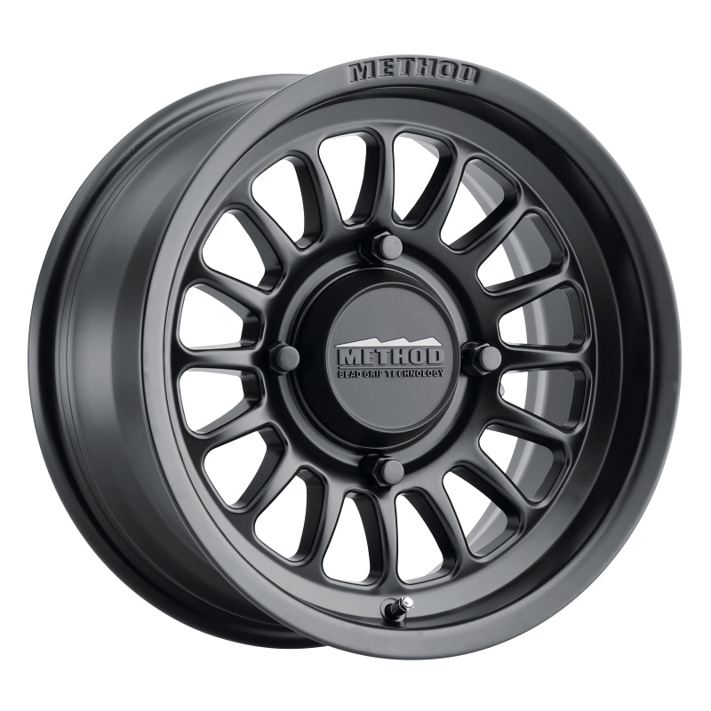 Method MR411 Bead Grip 15x7 / 5+2/38mm Offset / 4x136 / 106.25mm CB Matte Black Wheel - Racecraft Industries