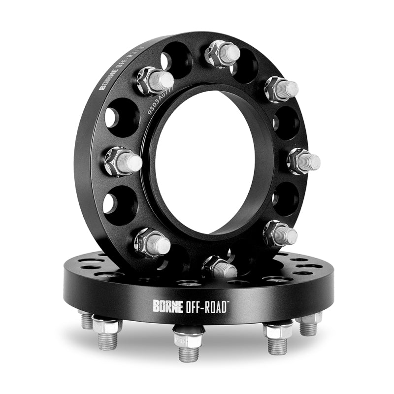 Borne Off-Road Wheel Spacers 8X165.1 121.3 38.1 M14 Blk - Racecraft Industries