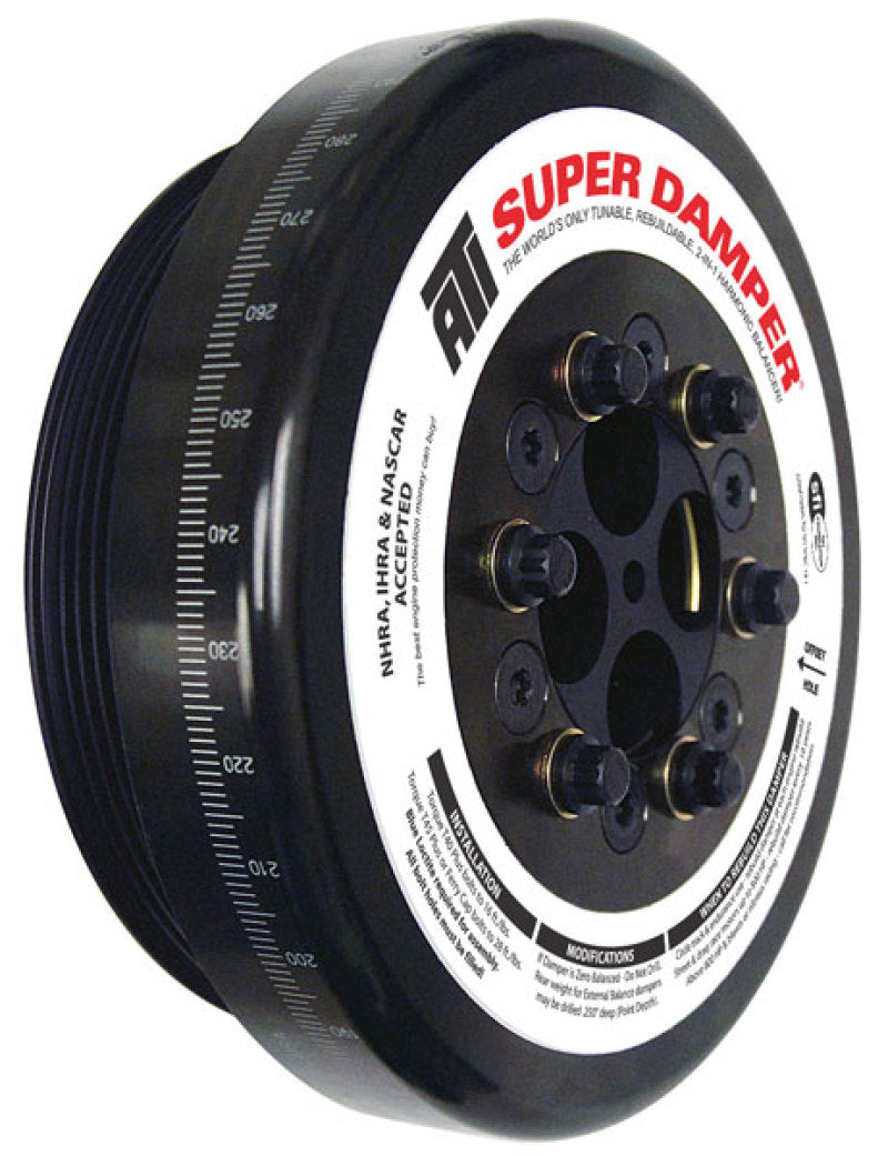ATI Damper - 8.074in - Steel - 8 Grv - Cummins - 4BT - 6BT - 3.9L - 5.9L - 3 Ring - Diesel - Racecraft Industries