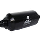Aeromotive In-Line Filter - AN-08 size Male - 10 Micron Microglass Element - Bright-Dip Black - Racecraft Industries