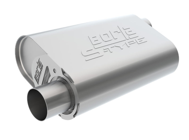 Borla CrateMuffler LS3 S-Type 2.50in Offset/Offset 14inx4.35inx9in Oval Muffler - Racecraft Industries