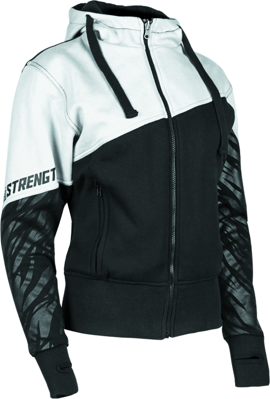 Speed and Strength Cat Outa Hell Hoody White/Black Womens - 2XL - Racecraft Industries