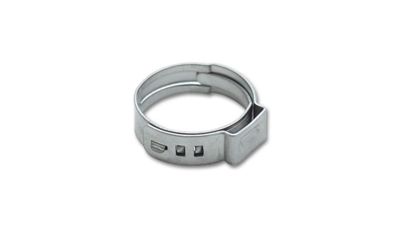 Vibrant One Ear Stepless Pinch Clamps 9.4-11.9mm clamping range (Pack of 10) SS 7mm band width - Racecraft Industries