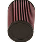 K&N Filter Universal Rubber Filter 4 inch Flange 5 3/8 inch Base 4 3/8 inch Top 7 inch Height - Racecraft Industries