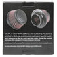 K&N Universal Round Clamp-On Air Filter 3in Flange ID x 6in Base OD x 4.625in Top OD x 3in Height - Racecraft Industries