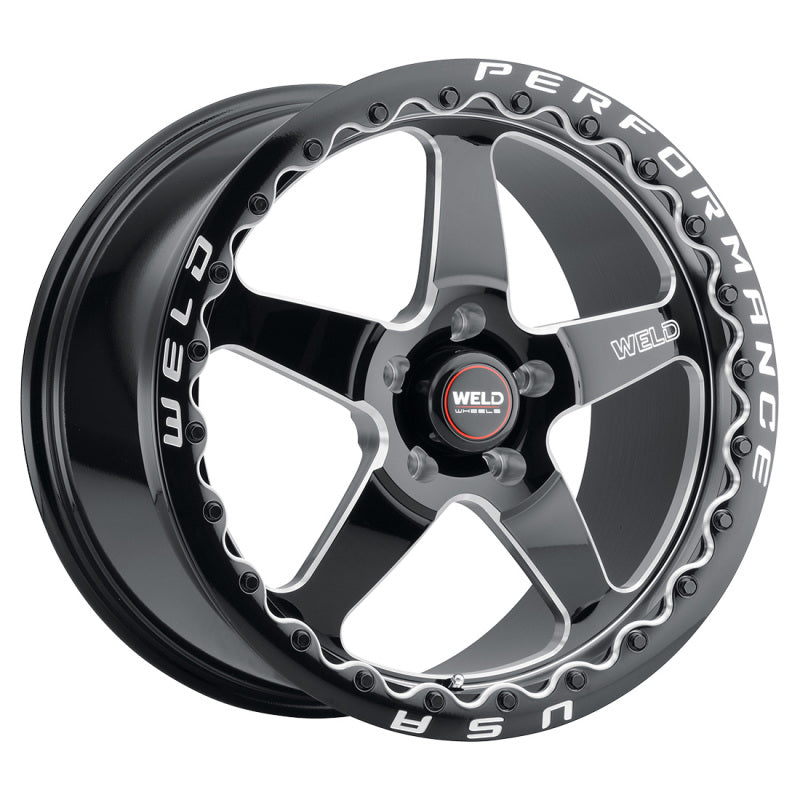 Weld S156 15x10 Ventura 6 Drag 6x139.7 ET38 BS7.00 Gloss BLK MIL DIA 106.1 - Racecraft Industries