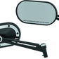 Kuryakyn Heavy Industry Mirrors Satin Black & Chrome - Racecraft Industries