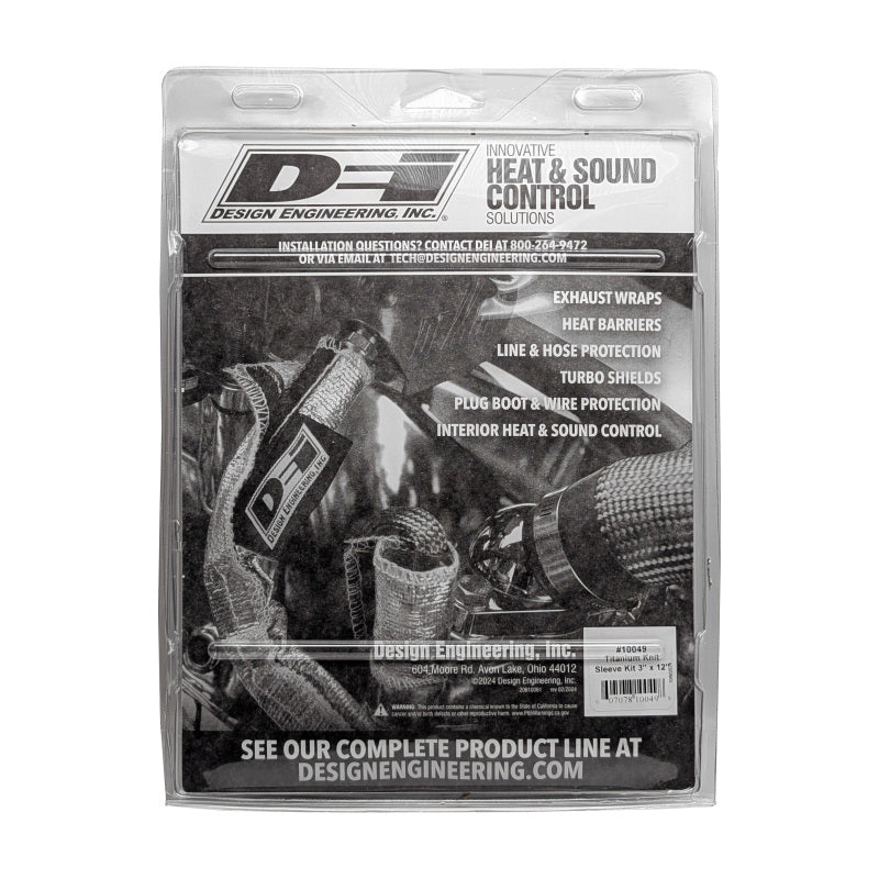 DEI Exhaust Wrap 2.5 to 3in x 12ft - Titanium - Racecraft Industries