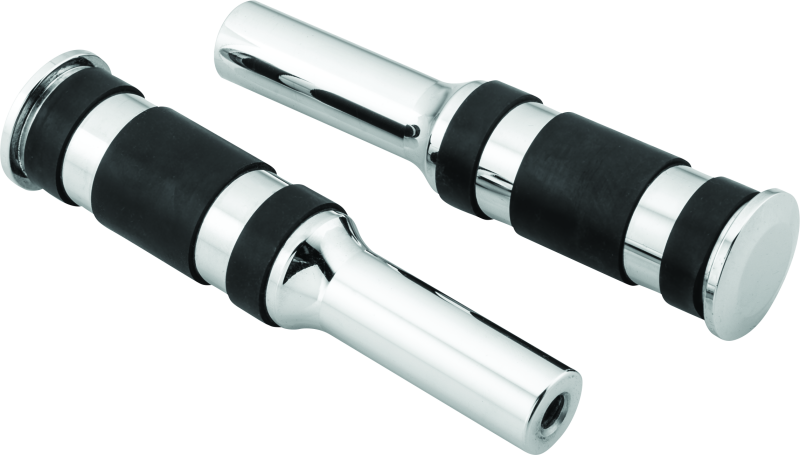 Bikers Choice Chrome Billet Three Band Replacement Pegs For Forward Controls - Racecraft Industries