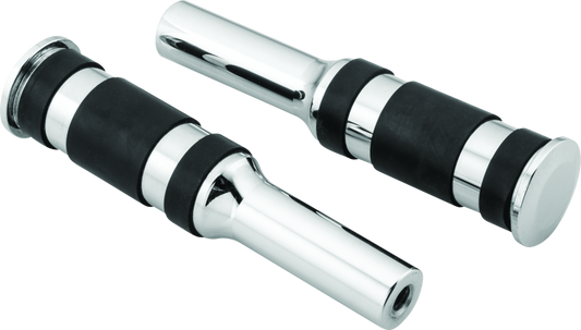 Bikers Choice Chrome Billet Three Band Replacement Pegs For Forward Controls - Racecraft Industries