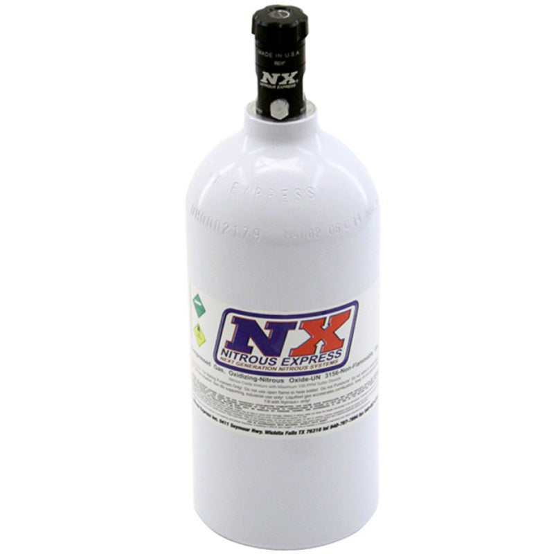 Nitrous Express 2.5lb Bottle w/Motorcycle Valve (4.38 Dia x 12.37 Tall) - Racecraft Industries