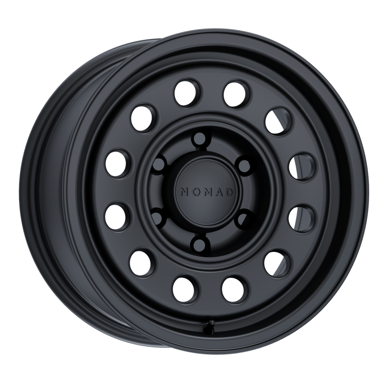 Nomad N501SB Convoy 17x8.5in / 6x139.7 BP / 0mm Offset / 106.1mm Bore - Satin Black Wheel - Racecraft Industries