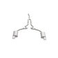 MagnaFlow Cat Back, SS, 2.5in, Street, Dual Split Polished 4.5in Tips 2015 Ford Mustang Ecoboost - Racecraft Industries