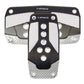 NRG Aluminum Sport Pedal A/T - Black w/Silver Carbon - Racecraft Industries