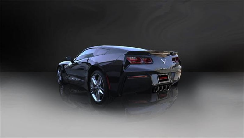 Corsa 14-19 Chevy Corvette C7 Coupe 6.2L V8 AT/MT 2.75in Valve-Back Dual Rear Exit Black Xtreme Exht - Racecraft Industries