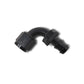 Russell Performance -8 AN Twist-Lok 90 Degree Hose End (Black) - Racecraft Industries