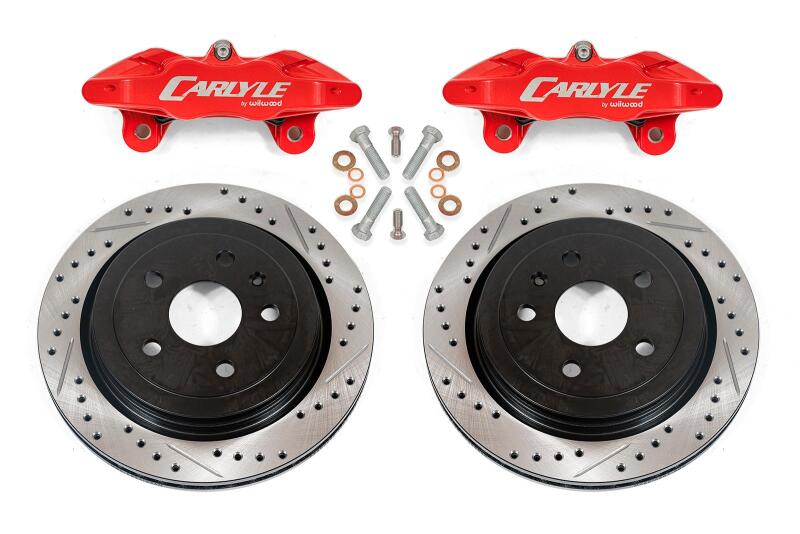 BMR 14-17 Chevrolet SS Brake Kit For 15in Conversion Drilled & Slotted Rotors Red Calipers - Racecraft Industries