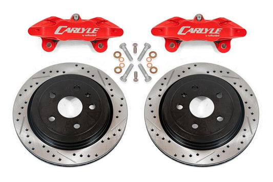 BMR 14-17 Chevrolet SS Brake Kit For 15in Conversion Drilled & Slotted Rotors Red Calipers - Racecraft Industries