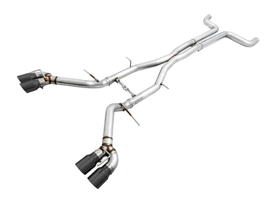AWE Tuning 16-19 Chevy Camaro SS Non-Res Cat-Back Exhaust - Track Edition (Quad Diamond Black Tips) - Racecraft Industries