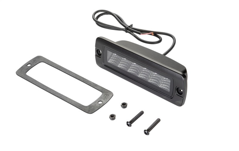 Hella Universal Black Magic 6 L.E.D. Flush Mount Mini Light Bar - Flood Beam - Racecraft Industries