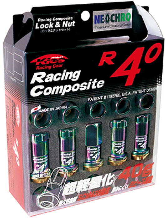 Project Kics 12x1.50 R40 Lug Nuts - Neo Chrome (20 Pcs) - Racecraft Industries