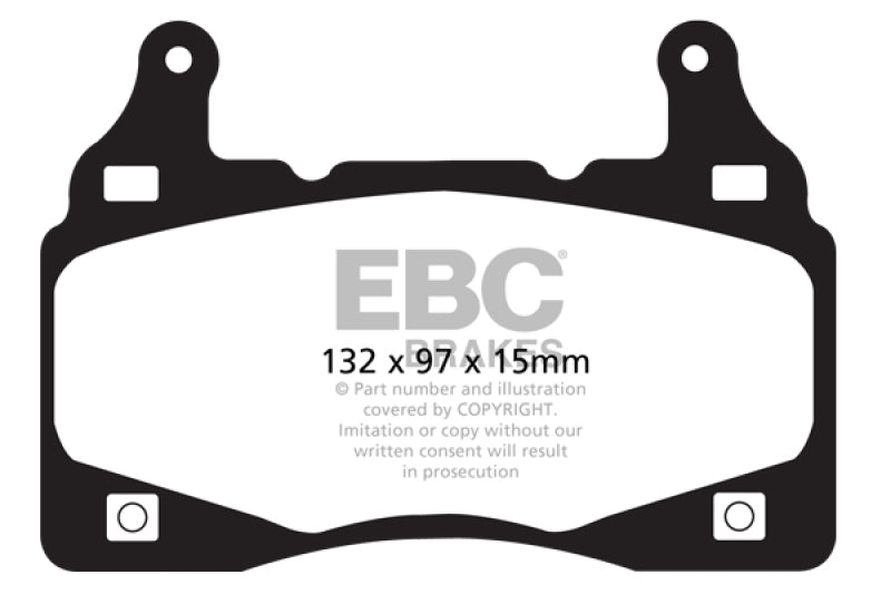 EBC 11-15 Chevrolet Camaro (5th Gen) 6.2 Yellowstuff Front Brake Pads - Racecraft Industries