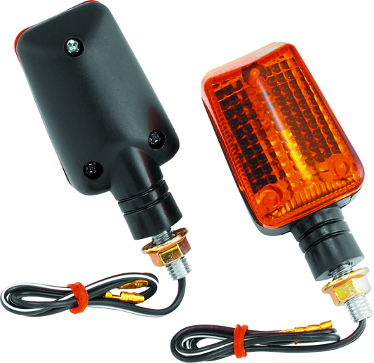 BikeMaster Universal Ministalk Marker Light - Black/Amber - Racecraft Industries