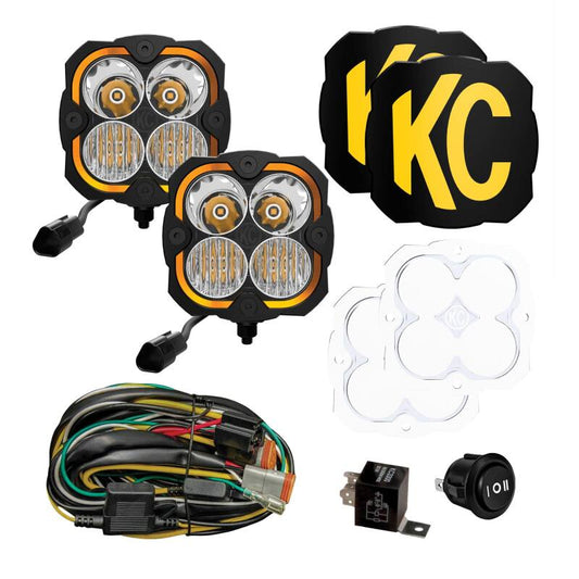 KC HiLiTES FLEX ERA 4 - 2-Light Master Kit - Racecraft Industries
