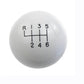 Ford Racing 15-19 Mustang GT350 White 6-Speed Shift Knob - Racecraft Industries