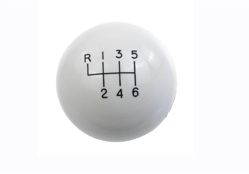 Ford Racing 15-19 Mustang GT350 White 6-Speed Shift Knob - Racecraft Industries