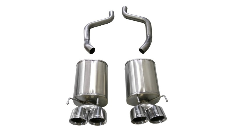 Corsa 2005-2007 Chevrolet Corvette (C6) 6.0L/6.2L Polished Xtreme Axle-Back Exhaust w/4.5in Tips - Racecraft Industries